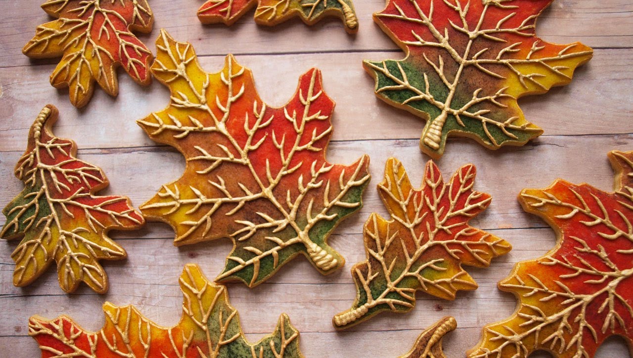 autumn leaf cookies