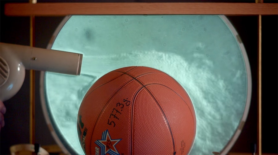 air flow around a basketball