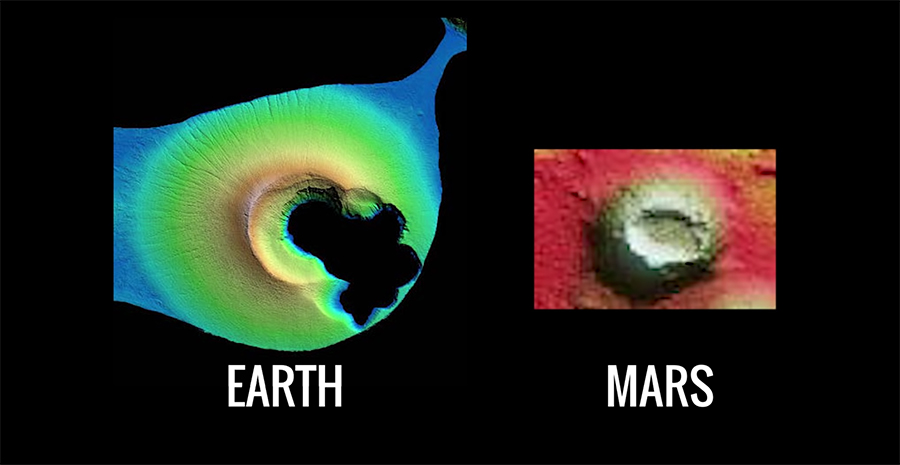 comparing Hunga Tonga–Hunga Haʻapai with Mars