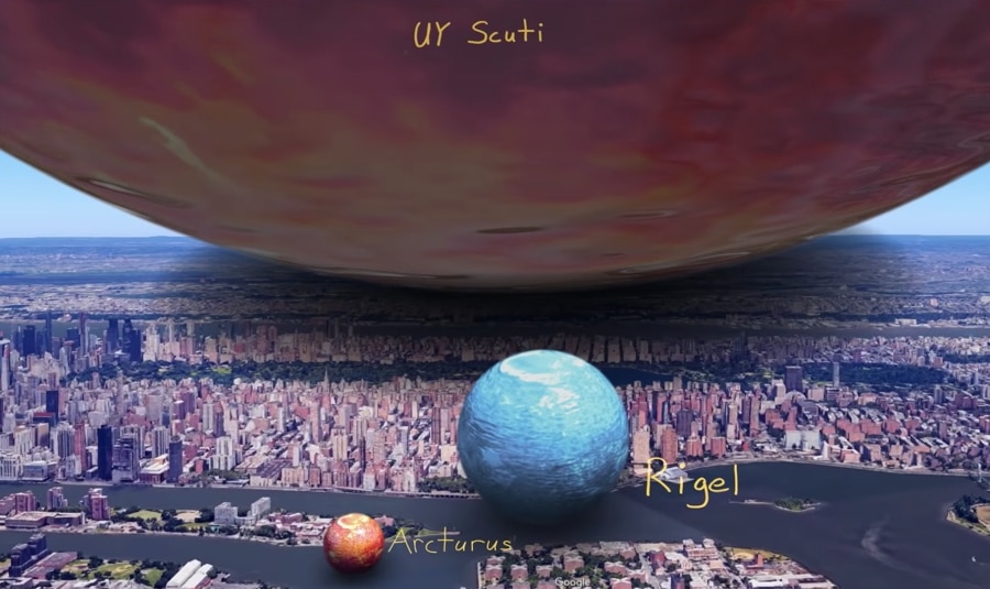 true scale of the universe vfx