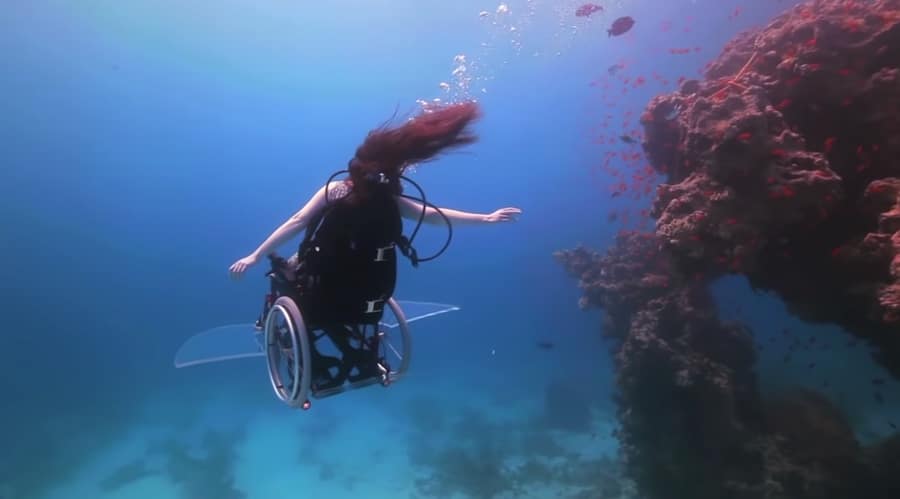 underwater wheelchair sue austin