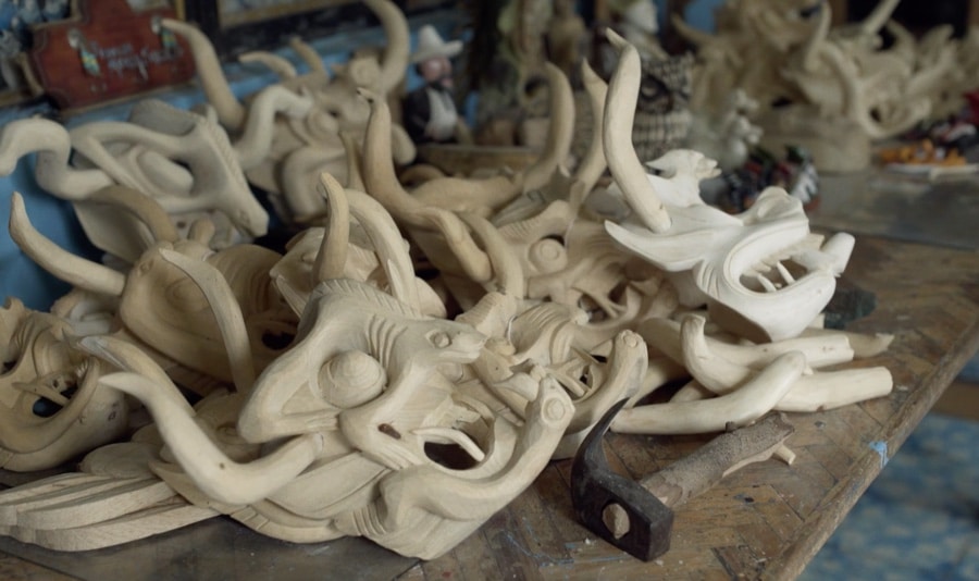 filipe horta carved wood masks