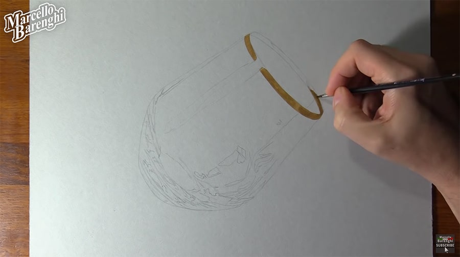 Marcello Barenghi pencil drawing