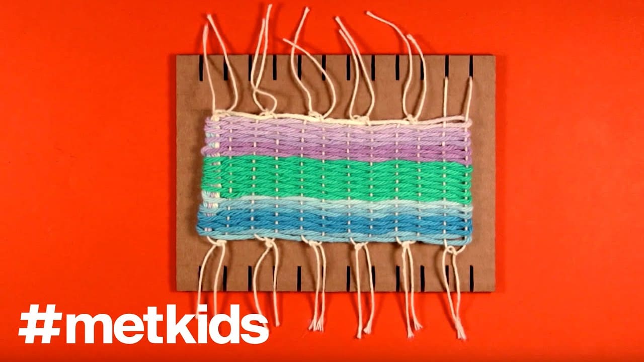 Weaving Tutorial for Beginners and Kids with Cardboard and Yarn – Made by  Joel