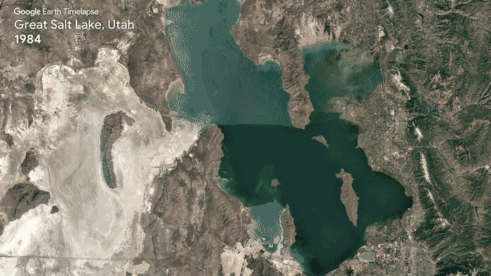 great salt lake changes over time