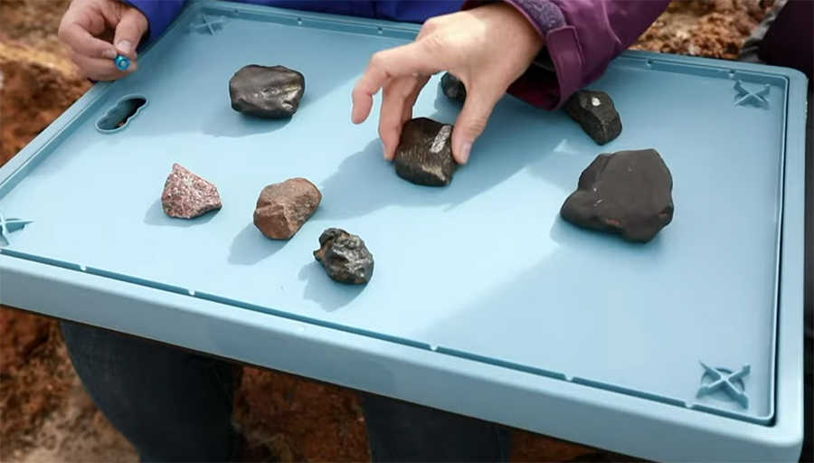 examining potential meteorites