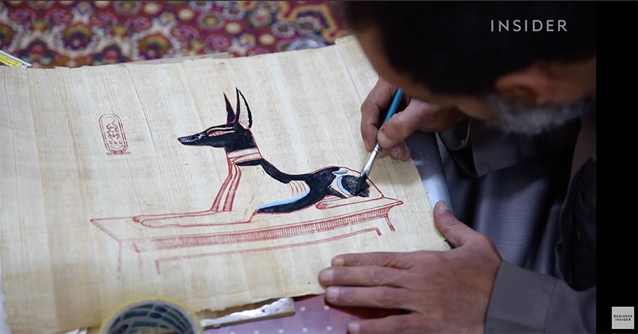 painting on papyrus