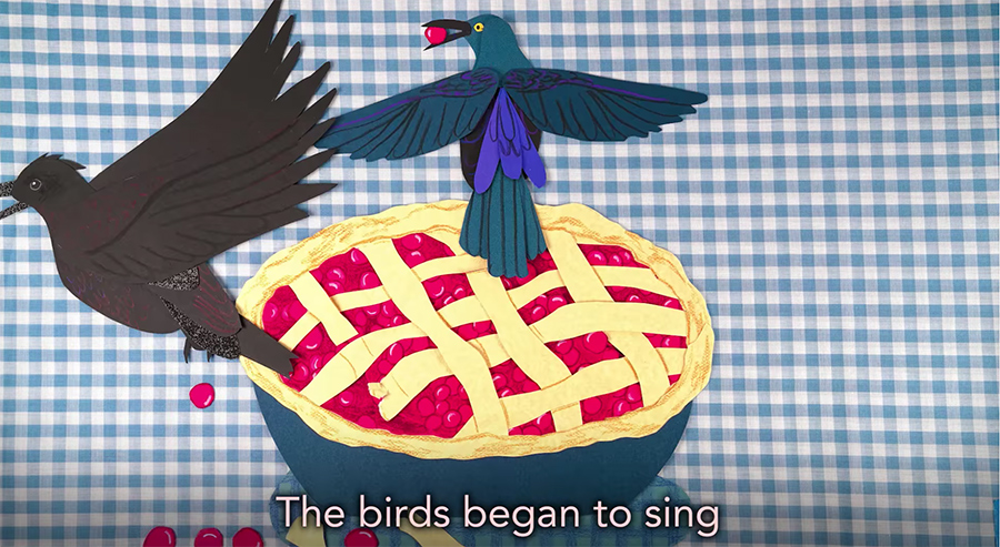 birds escape the pie
