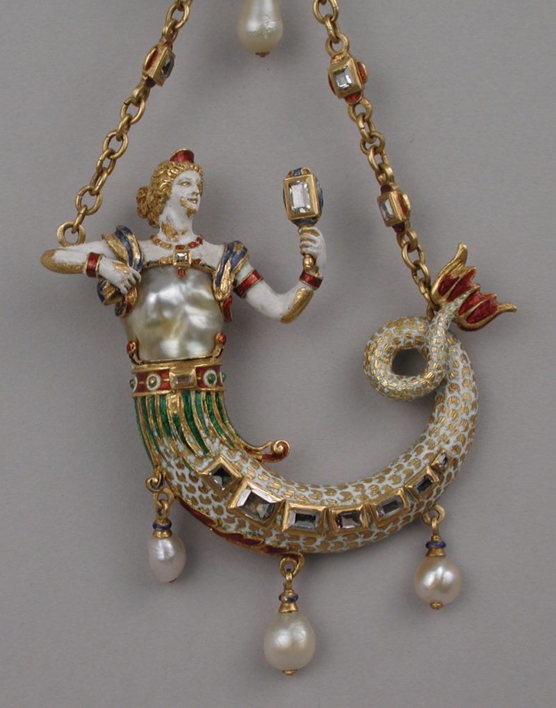 Pendant in the form of a mermaid ca. 1870–95
