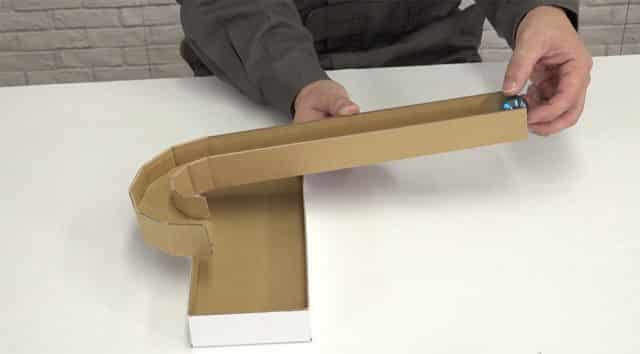 creating a cardboard ramp