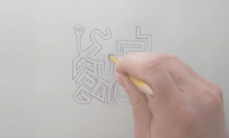 drawing a maze