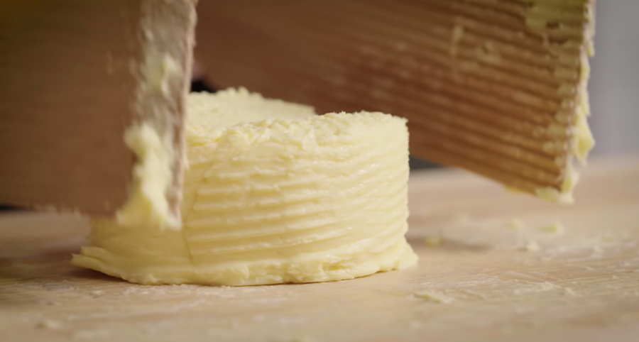 shaping the butter