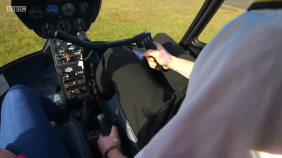 helicopter cockpit and controls